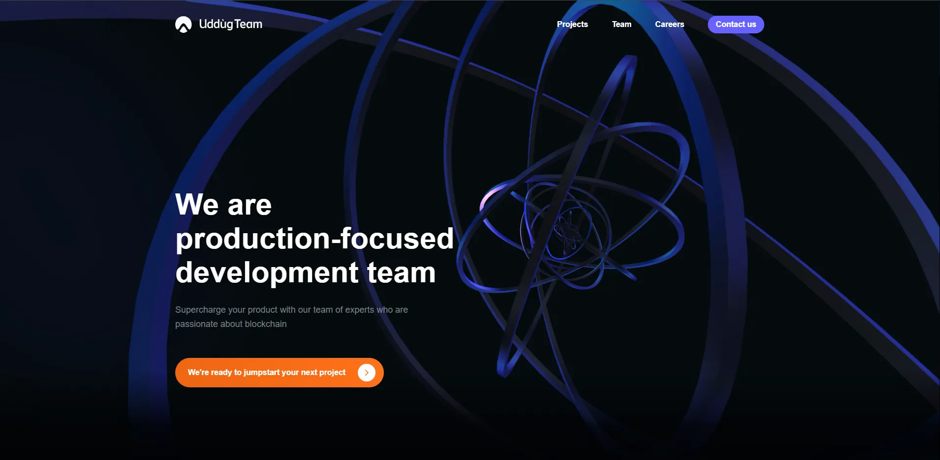 Redesign of a website for an IT company, including brand identity refresh and improved site structure. Integration of the Telegram API to send real-time notifications for submitted contact requests.